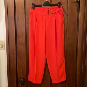 Orange cropped pants size 8